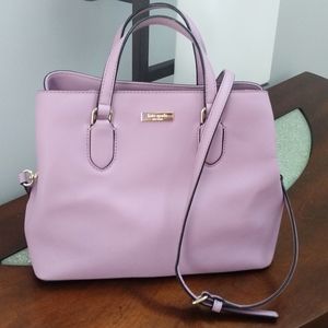 Kate Spade Laurel Way Evangelie Lilac Petal Satchel Shoulder Bag, Lavender